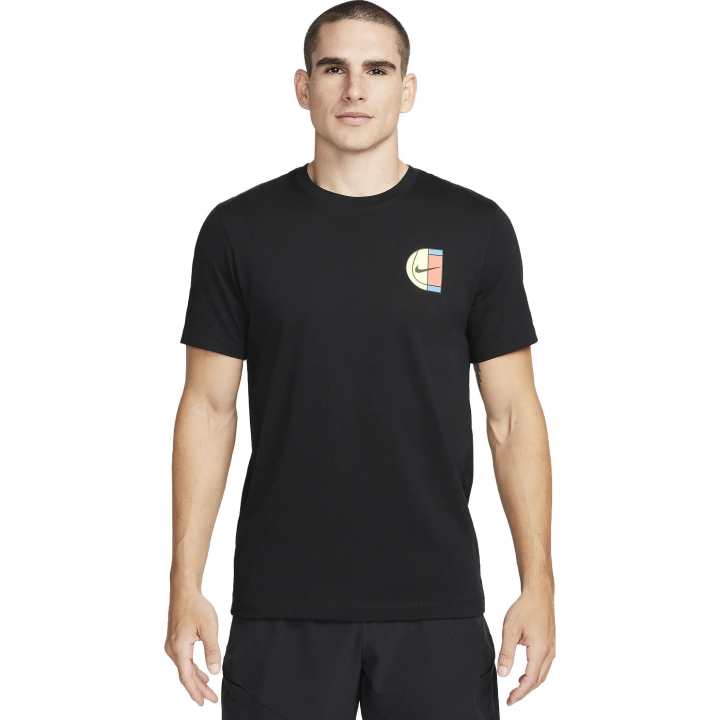 Nike Nike T Shirts Men's Black Crew Neck Moderate Straight Fit