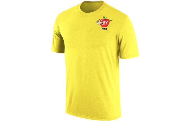 Nike Nike T Shirts Men's Yellow Crew Neck Moderate Straight Fit