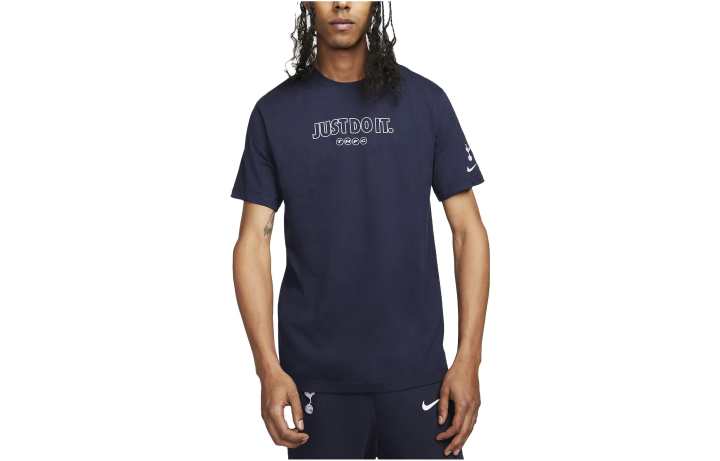 Nike Nike T Shirts Men's Dark Blue Crew Neck Moderate Straight Fit