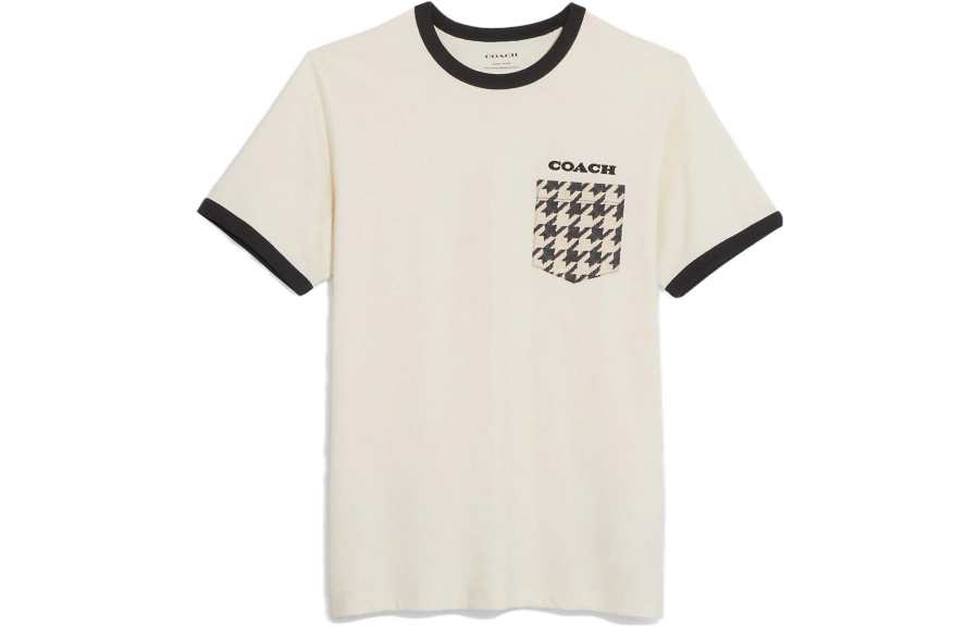 COACH T Shirts Men's Crew Neck Moderate Straight Fit