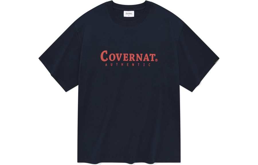 COVERNAT SS24 Drop Shoulder Sleeve T Shirt Unisex Marine Blue