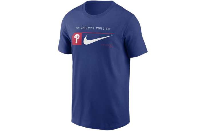 Nike Nike Philadelphia Phillies Team Swoosh Lockup T Shirt Men's Blue