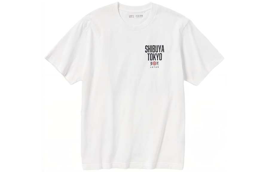 UNIQLO X T Shirts Unisex White Crew Neck Moderate Straight Fit