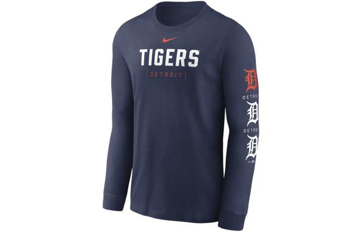 Nike Nike Detroit Tigers Repeater T Shirt Men's Marine Blue