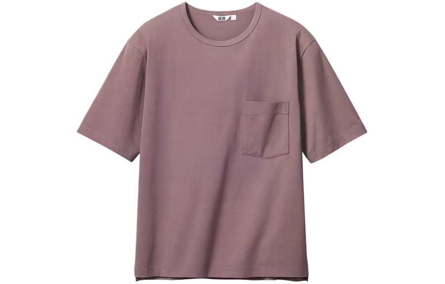 UNIQLO U Collection T Shirts Men's Umber Crew Neck Moderate