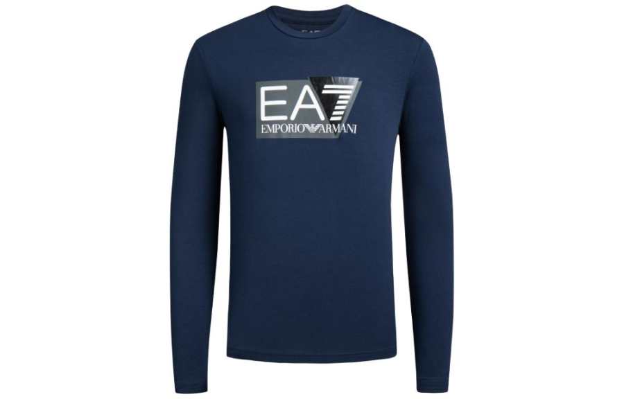 EMPORIO ARMANI EA7 SS24 T Shirt Men's Navy Blue