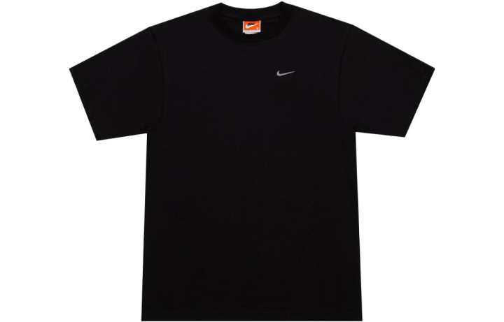 Nike Nike T Shirts Men's Black Crew Neck Moderate Straight Fit
