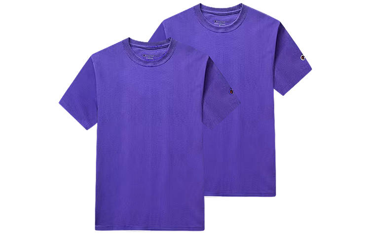 Champion T Shirt Unisex 2 Pack Purple