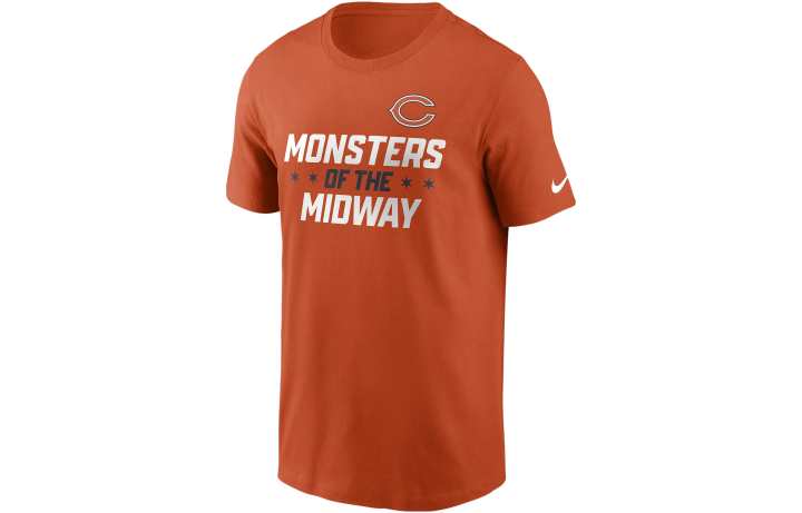 Nike Nike T Shirts Men's Orange Crew Neck Moderate Straight Fit