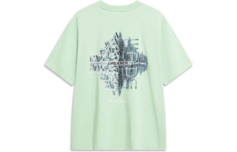Li-Ning Li Ning Wade Collection T Shirt Unisex Bamboo Green