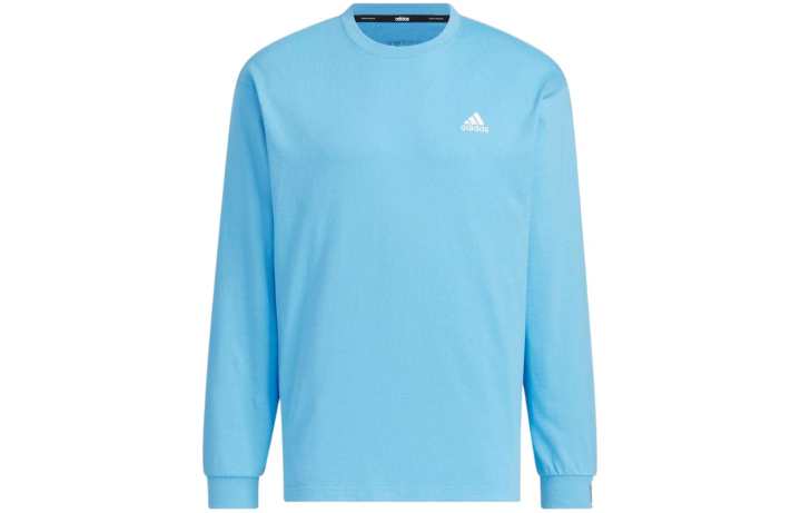 Adidas Adidas T Shirts Men's Blue Crew Neck Moderate Straight Fit