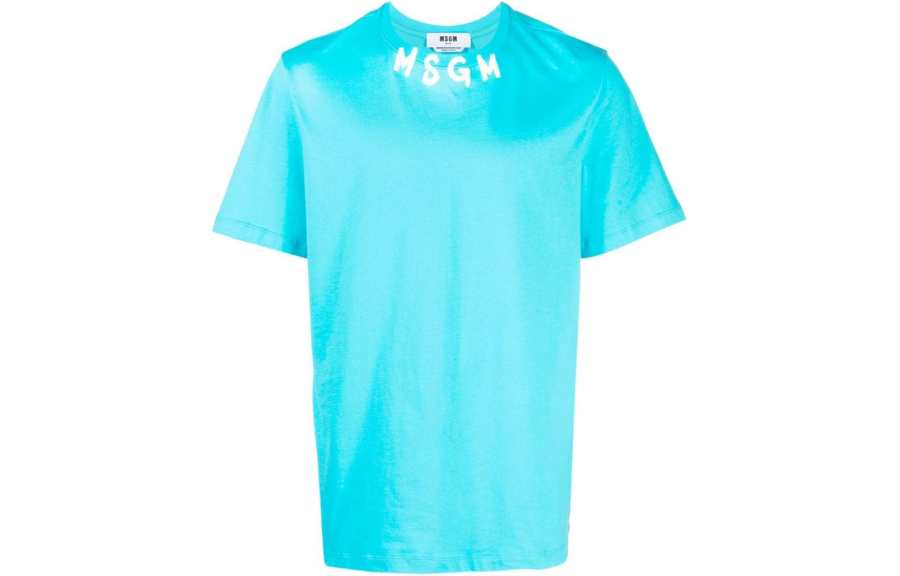 MSGM Msgm logo-print cotton T-shirt