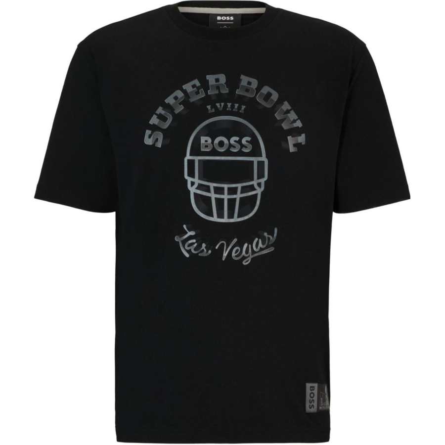 HUGO BOSS T Shirts Men's Black Crew Neck Moderate