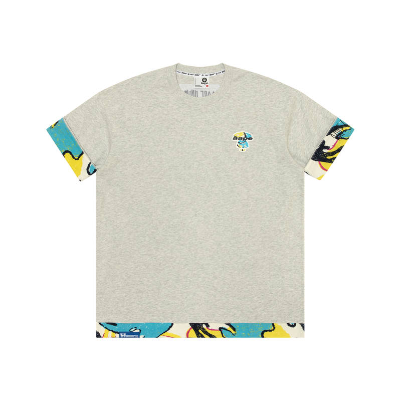 Aape Graphic print Logo embroidered T shirt