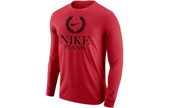 Nike Nike T Shirts Men's Red Crew Neck Moderate Straight Fit
