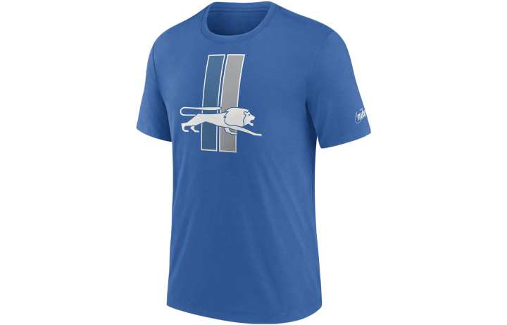 Nike Nike T Shirts Men's Blue Crew Neck Moderate Straight Fit