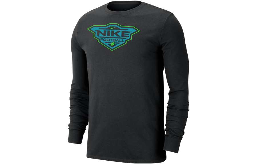 Nike Nike T Shirts Men's Black Crew Neck Moderate Straight Fit