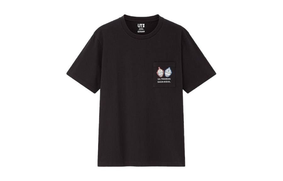 UNIQLO T Shirts Unisex Black Crew Neck Moderate