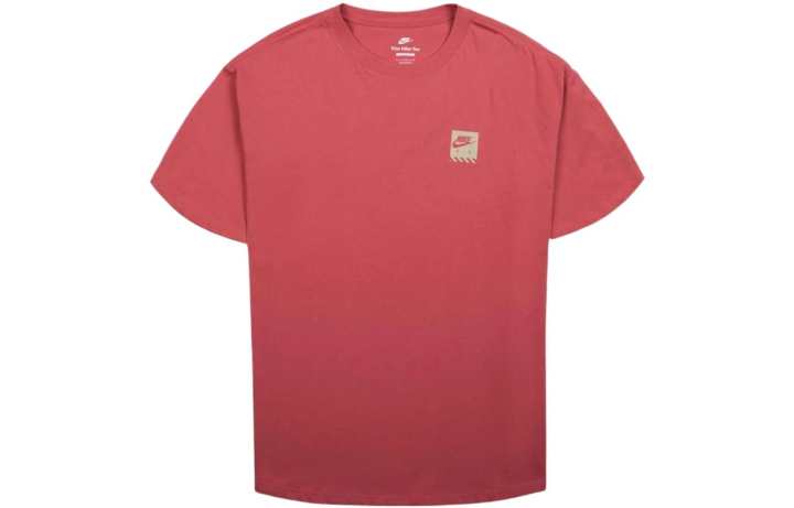 Nike Nike T Shirts Men's Pink Crew Neck Moderate Straight Fit