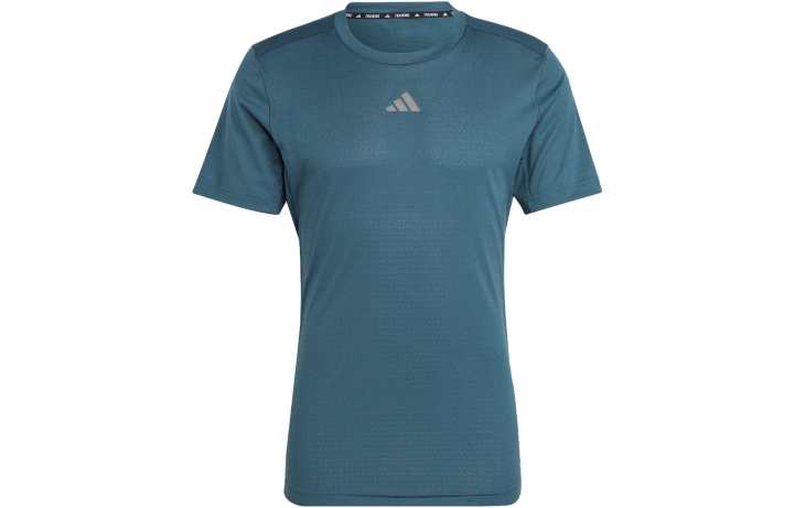 Adidas Adidas HIIT T Shirts Men's Blue Crew Neck Moderate Straight Fit