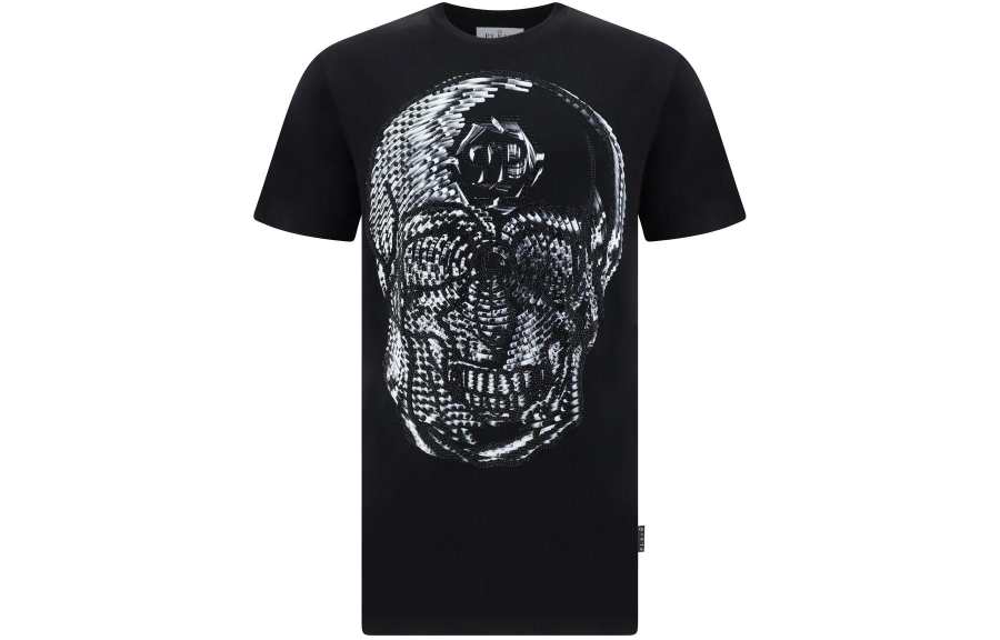 PHILIPP PLEIN Skull print Round neck T shirt