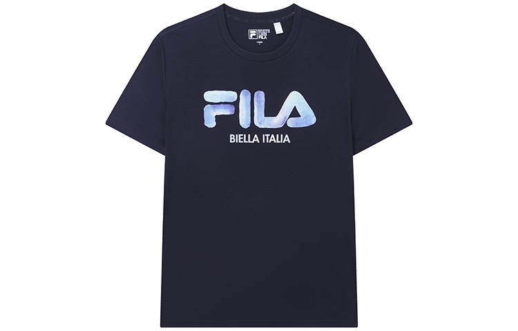 FILA T Shirts Men's Legend Blue Crew Neck Moderate Straight Fit