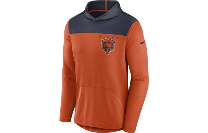 Nike Nike NFL T Shirts Men's Orange Hooded Moderate Straight Fit