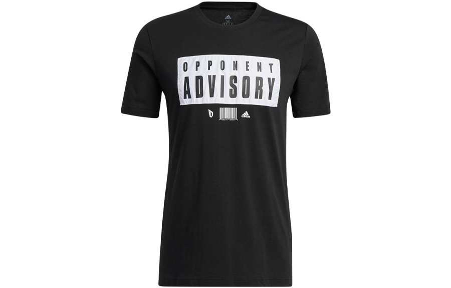 Adidas Adidas T Shirts Men's Black Crew Neck Moderate Straight Fit