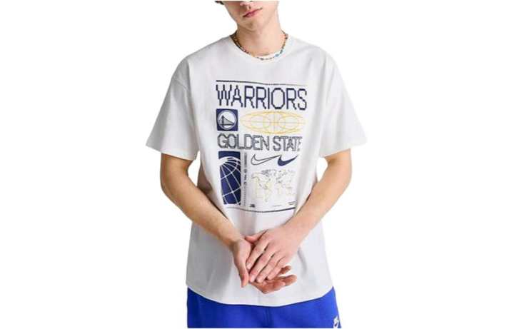 Nike Nike T Shirts Men's White Crew Neck Moderate Straight Fit