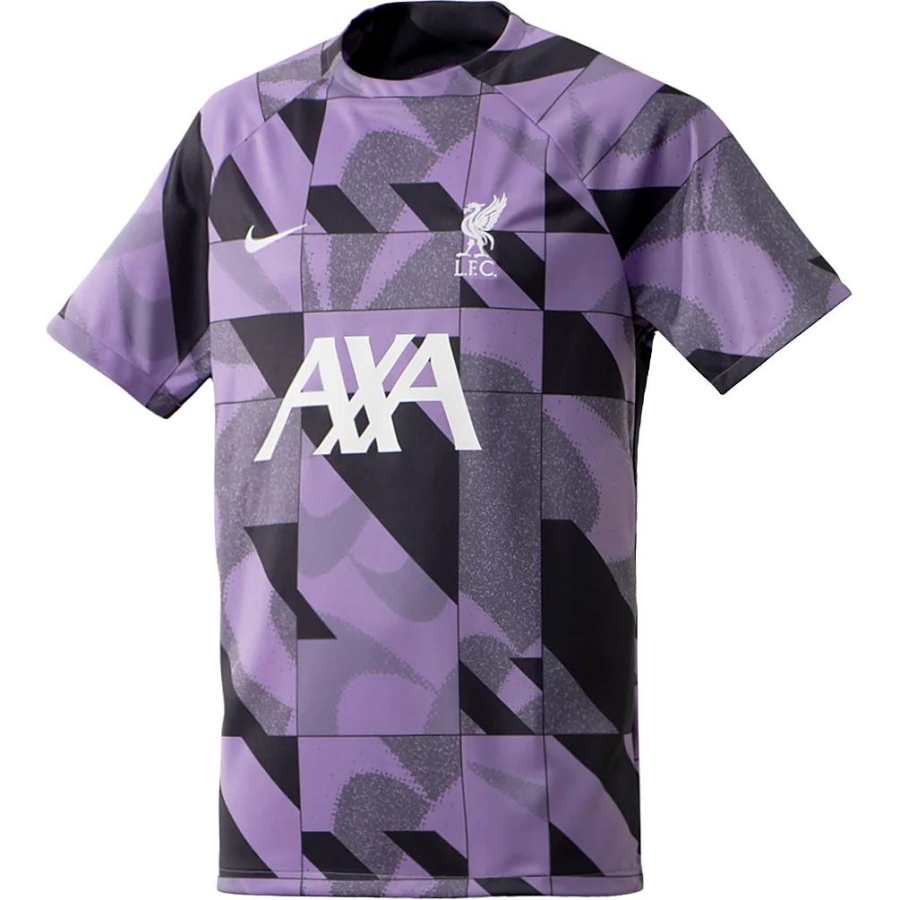 Nike Nike T Shirts Men's Purple Crew Neck Moderate Straight Fit