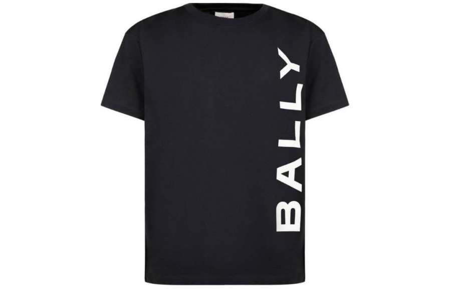 BALLY BALLY Logo Printed Crewneck T Shirt