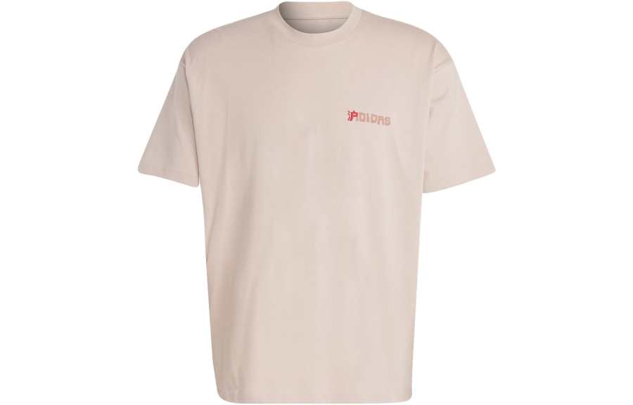 Adidas Adidas T Shirts Unisex Wonder Taupe Crew Neck Moderate Straight Fit