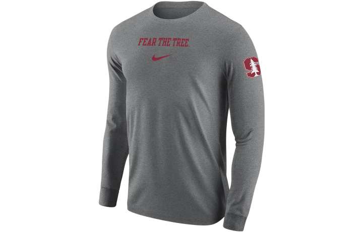 Nike Nike T Shirts Men's Gray Crew Neck Moderate Straight Fit