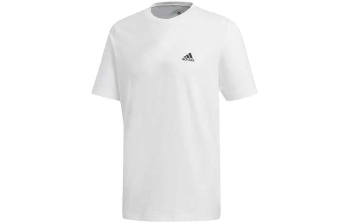 Adidas Adidas T Shirts Men's White Crew Neck Moderate Straight Fit
