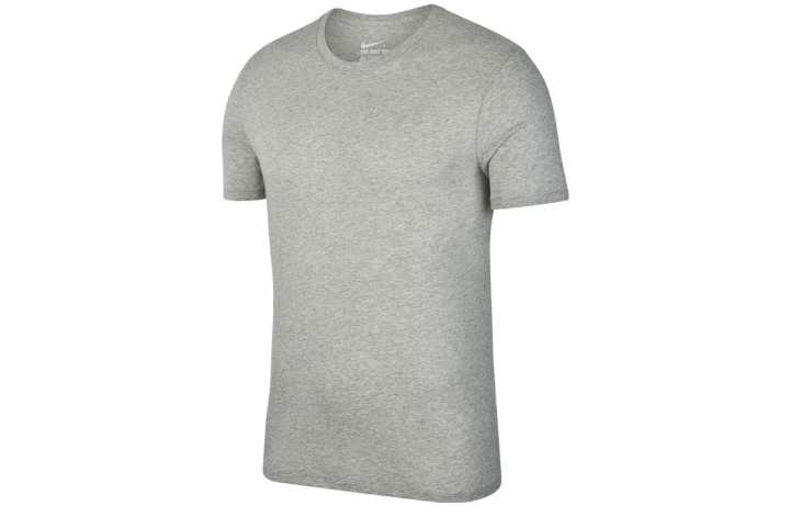 Nike Nike T Shirts Men's Gray Crew Neck Moderate Straight Fit