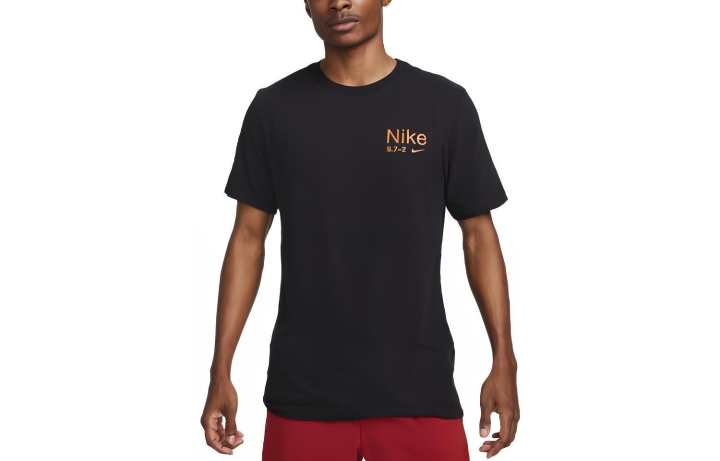 Nike Nike Dri Fit T Shirts Men's Black Crew Neck Moderate Straight Fit