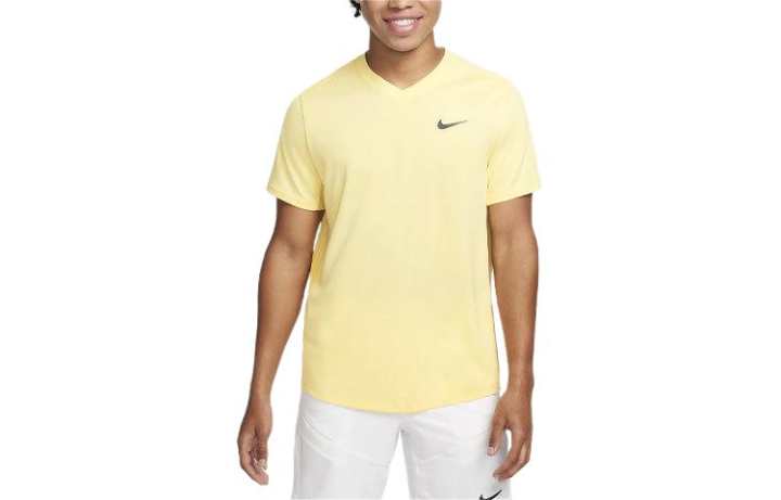 Nike Nike Court Dri FIT Victory T Shirt Men's Yellow