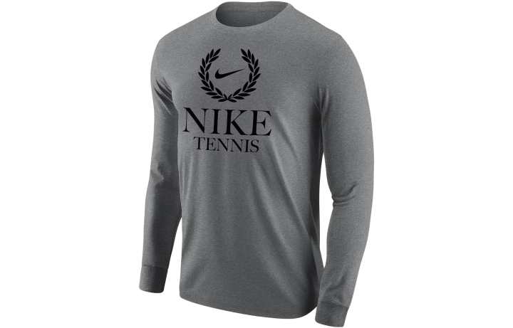 Nike Nike T Shirts Men's Gray Crew Neck Moderate Straight Fit