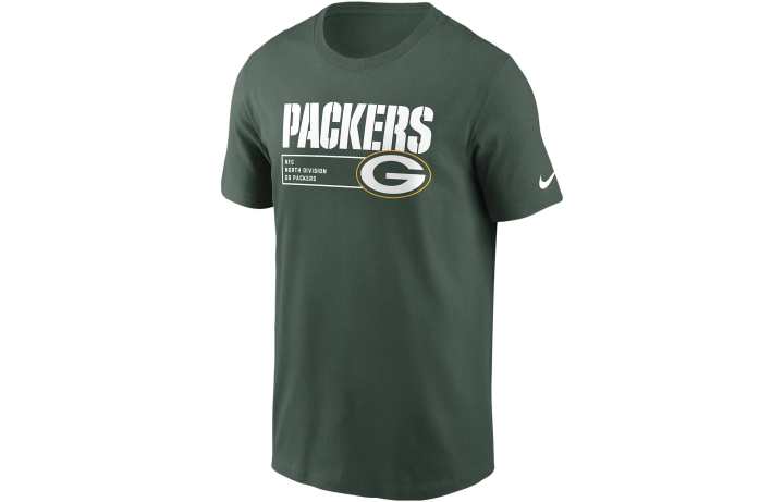 Nike Nike T Shirts Men's Green Crew Neck Moderate Straight Fit