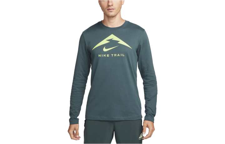 Nike Nike T Shirts Men's Turquoise Crew Neck Moderate Straight Fit