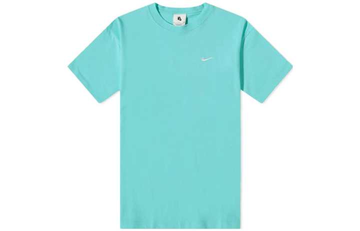 Nike Nike T Shirts Men's Lake Green Crew Neck Moderate Straight Fit