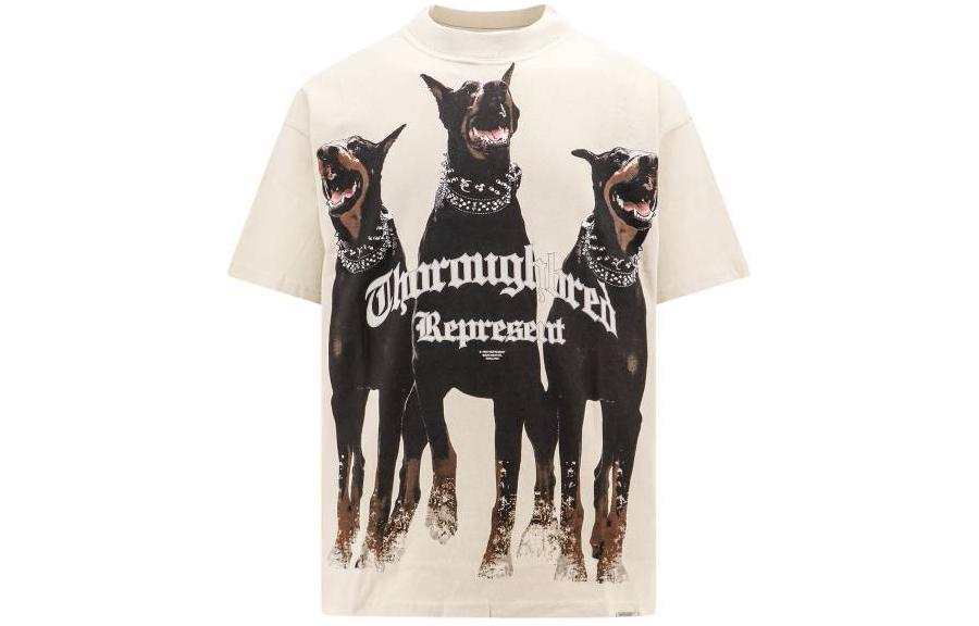 REPRESENT REPRESENT T Shirts Men's Beige Crew Neck Moderate
