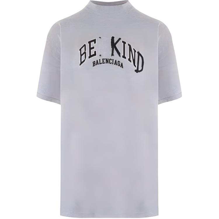 Balenciaga T Shirt Loose Fit Men's Gray