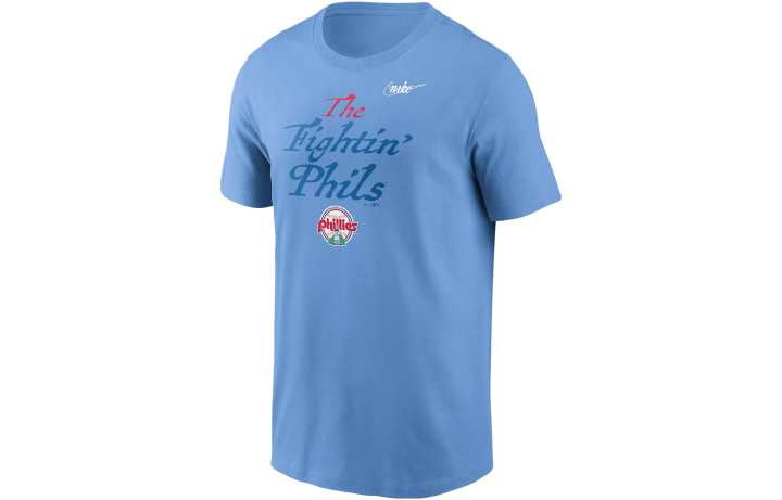 Nike Nike T Shirts Men's Light Blue Crew Neck Moderate Straight Fit