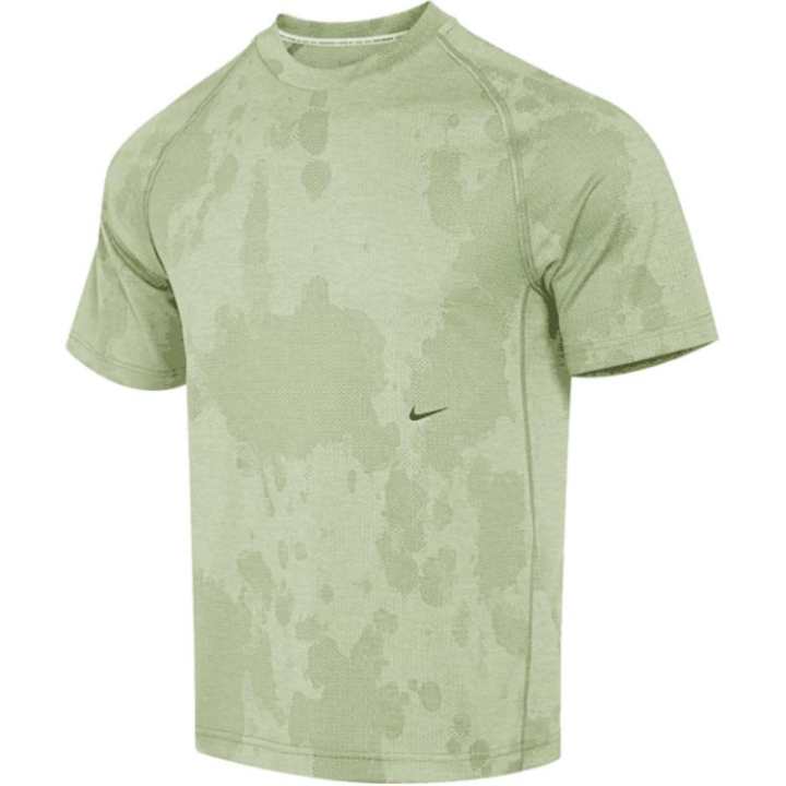 Nike Nike T Shirts Men's Yellow Green Crew Neck Moderate Straight Fit