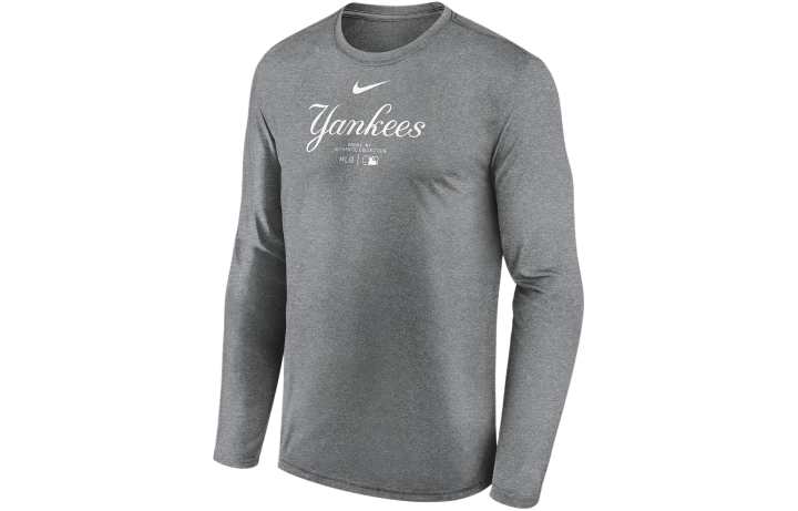 Nike Nike New York Yankees Authentic Collection Practice T Shirt Men's Dark Gray