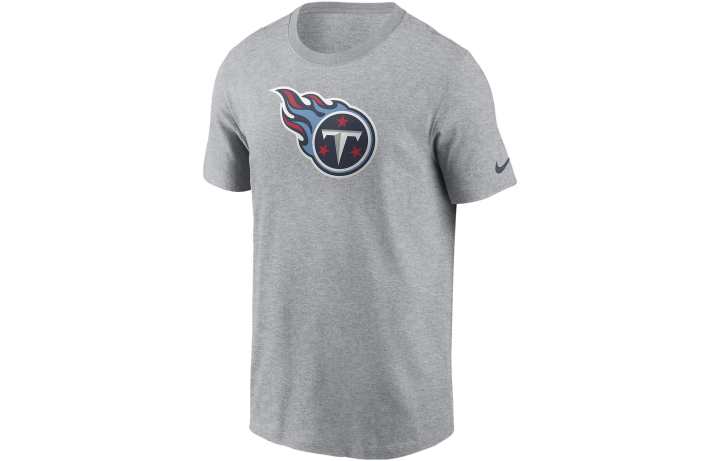 Nike Nike T Shirts Men's Gray Crew Neck Moderate Straight Fit