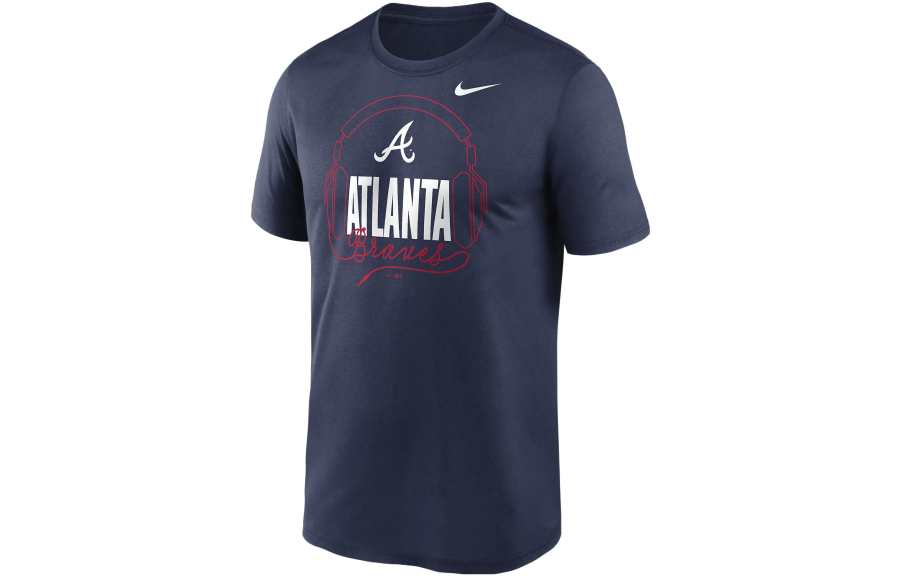 Nike Nike T Shirts Men's Marine Blue Crew Neck Moderate Straight Fit