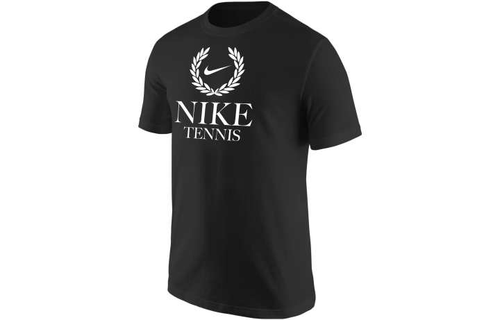 Nike Nike T Shirts Men's Black Crew Neck Moderate Straight Fit