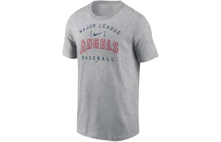Nike Nike Los Angeles Angels Home Team Athletic Arch T Shirt Men's Gray